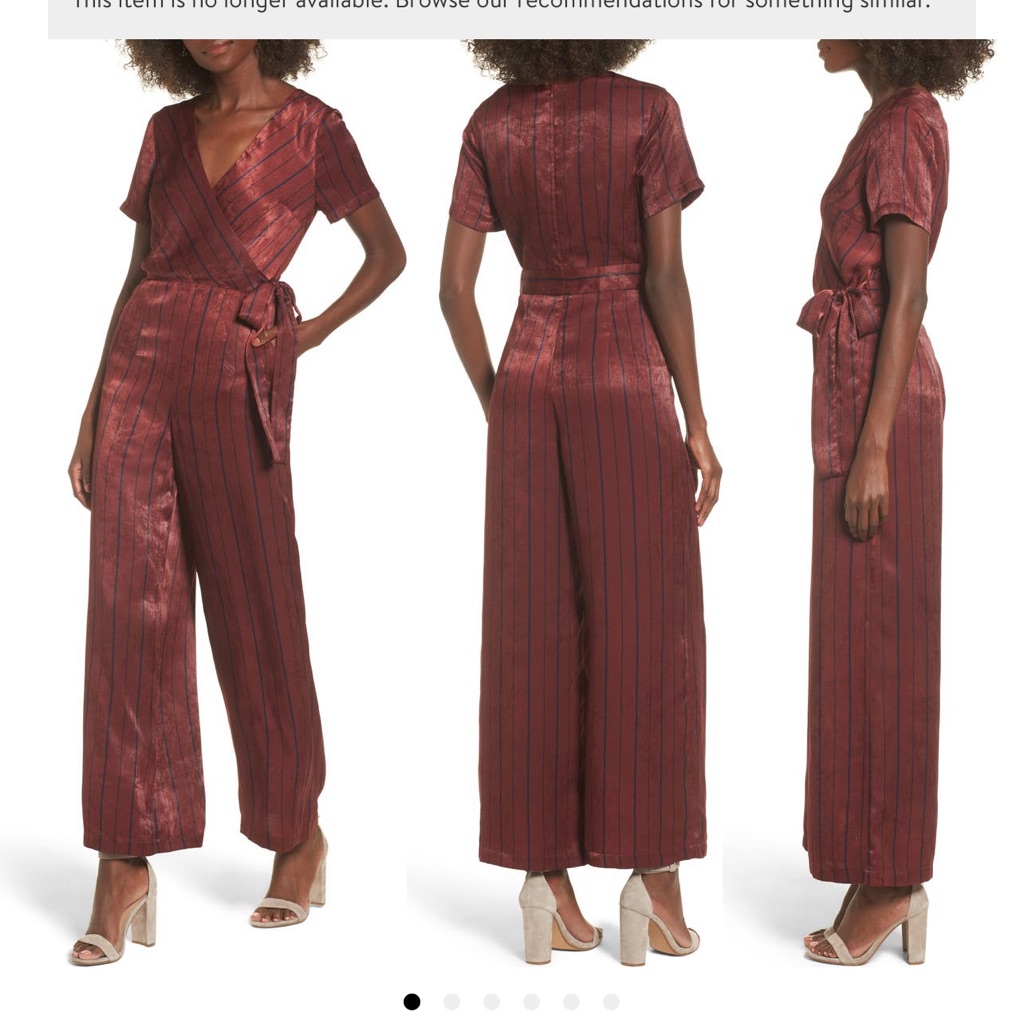 J.O.A. Striped Jumpsuit